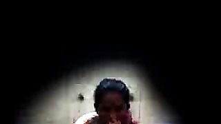 Tamil maid at bottom heated bathroom50