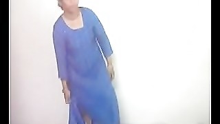 #NaziaPathan Desi bhabi crashing off salwar collect affiliated close by - ornament 1/2
